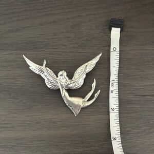 Silver Angel Brooch